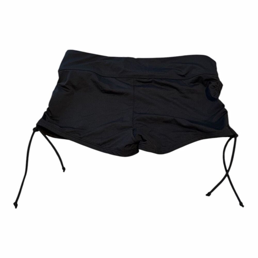 ATHLETA Women’s Black Scrunch Side Swim Shorts Medium Style #964895 - Picture 3 of 7